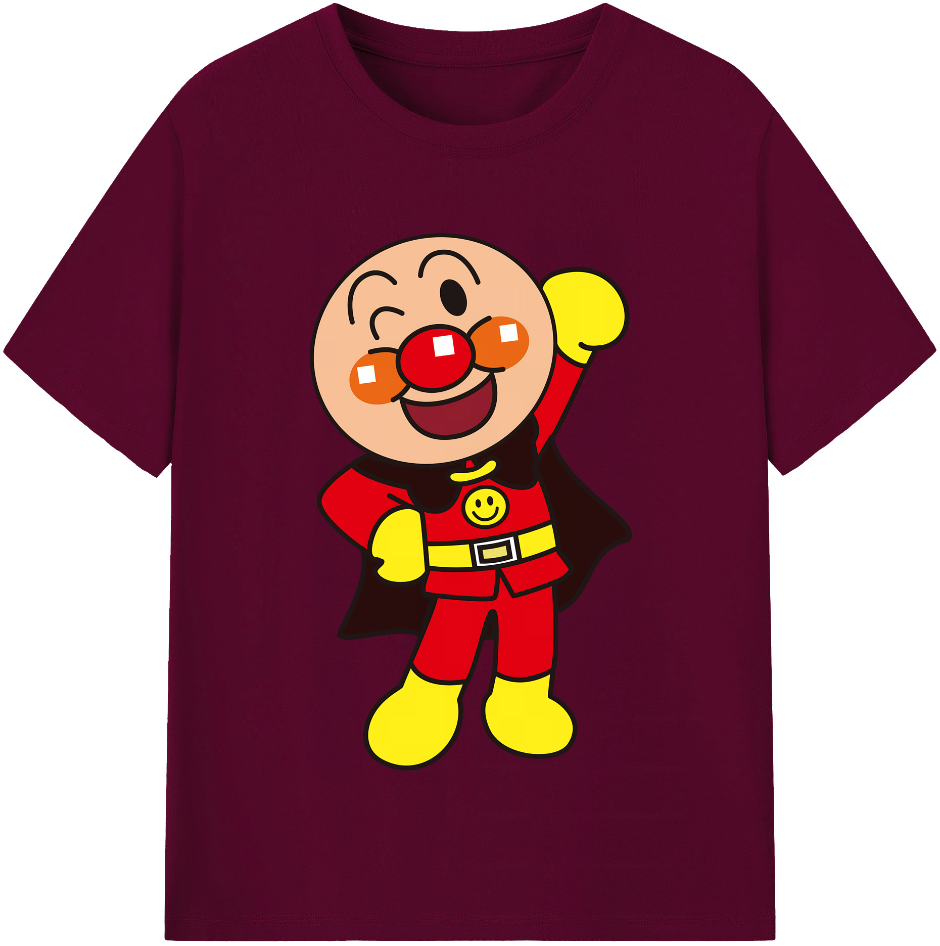 （画像用） アンパンマン Anpanman レディースカジュアルプリントTシャツ（綿100％）